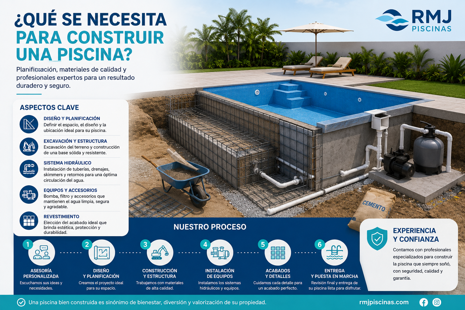 ¿Qué Se Necesita para Construir una Piscina? Aspectos Claves para un Proyecto Exitoso