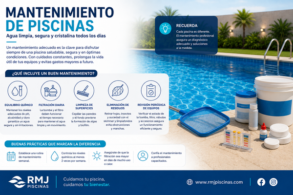 Mantenimiento de Piscinas: La Clave para un Agua Limpia y Cristalina Todo el Año